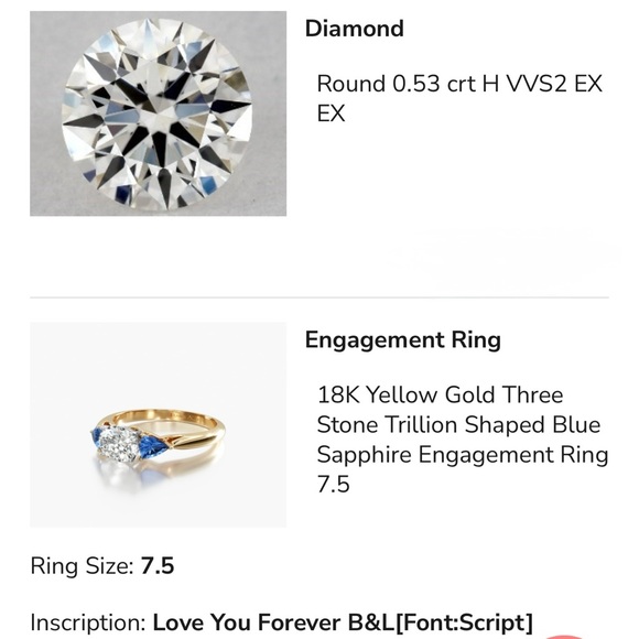 14k gold ring with Diamond - Picture 6 of 8